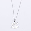 16"-18" Adjustable Stainless Steel Frog Pendant Necklace .68 each