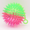 3" Two Tone Spikey Squeaky Light Up Balls w/ Yo Yo 12 per bx .70 each 