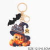 Halloween Wooden Pumpkin Keychain .70 each