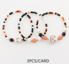 3 Pc Set Halloween Stretch Bracelet .70 each set