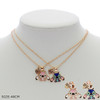 2 Pc Set 18" Novelty BFF Charm Gold & Silver Necklace .70 each set