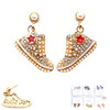 Rhinestone Sneaker Statement Earrings .70 each pair