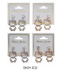 1.5" Sparkling Cat Rhinestone Earrings .70 each pair