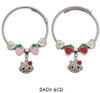 Kids Novelty Charm Stainless Steel Wire Bracelet (2477) .70 each