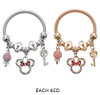 Kids Gold & Silver Spring Style Bracelet w/ Mouse Ear & Lollipop Charms .70 each