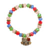 Kids Novelty Crystal Charm Stretch Bracelet .70 each