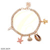 Rhinestone Ocean Charm Anklet .70 each