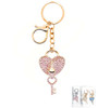 Heart Lock & Key Rhinestone Keychain .70 each