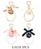 Pearl Wristlet Camellia Keychain/Bag Charm .70 each