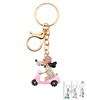 Scooter Dog Rhinestone Keychain .70 each