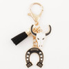 3.7" Western Longhorn & Horseshoe Tassel Keychain .70 each