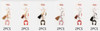 3.7" Western Longhorn & Horseshoe Tassel Keychain .70 each