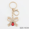 3.9" Crystal Bow Keychain with Pearl Accent .70 each