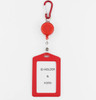 4" Asst Color Clip On Retractable ID Holder (Vertical) .70 each