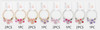 Spring Style Gold & Silver Sparkling Butterfly Charm Bracelet .70 each
