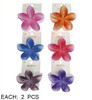 Glossy Plumeria Flower Hair Claw Clip .70 each