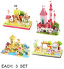 4 Pc Set 3D DIY Amusement Park Puzzle Set Educational Building Toy .75 each set