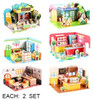 4 Pc Set 3D DIY Store Puzzle Set Educational Building Toy .75 each set