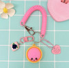 Dumpling Coiled Wrist Strap with Charm & Keychain .75 each
