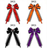 8.7" Halloween Lace Bow Hair Clip .70 each