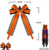 8.7" Halloween Lace Bow Hair Clip .70 each