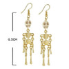 2.6" Halloween Skull Dangling Earrings .70 each pair