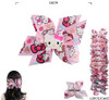 6.3" Novelty Gator Clip Hair Bow .70 each