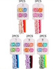 8 Pc Set Flower Mini Clips & Hair Ties Set .70 each set