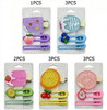 2.4" 3 Pc Set Fruit & Sweet Dessert Hair Clip .70 each set
