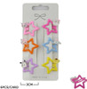 2.4" 6 Pc Novelty Star Snap Clips .70 each set