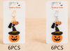 5.5" Halloween Pumpkin Keychain w/ Tassel .70 each