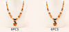 17"+3" Halloween Jack-O'-Lantern Pendant Necklace .70 each