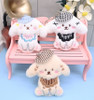 Cute Plush Dog Keychain w/ Hat .70 each