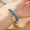 Western Cowboy Boot Charm Beaded Bracelet .70 each