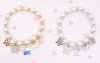 Pearl Butterfly & Flower Charm Bracelet .70 each