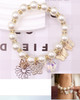 Pearl Butterfly & Flower Charm Bracelet .70 each