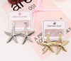 2" Starfish Gold & Silver Dangling Stainless Steel Earring .70 each pair