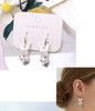 1.5" Crystal Butterfly Dangle Earrings .70 each pair