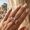 Crystal Butterfly Fashion Ring .70 each