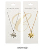 16"-18" Adjustable Stainless Steel Celestial Sun Pendant Necklace .70 each