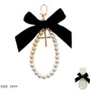 Pearl Wristlet Cross Keychain w/ Ribbon .70 each