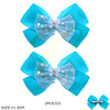 4.5" Glitter Butterfly Gator Clip Hair Bow 24 pcs pk .35 each