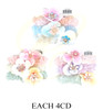 3 Pc Set Girls Pastel Flower Ruffle Hair Ties .70 each set