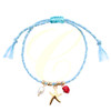 Assorted Beach & Ocean Charm Adjustable String Bracelet .70 each