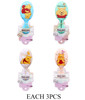 5.3" Novelty Print Gift Hair Brushes 12 per pk .70 each