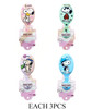 5.3" Novelty Print Gift Hair Brushes 12 per pk .70 each