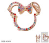 1.7" Novelty Stone Casting Gold & Silver Hair Jaw Clip Asst Colors .70 each