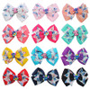 5.9" Novelty Print Gator Clip Hair Bow 24 Pcs Pk .35 each