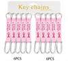 5.1" Pink Ribbon “Faith & Courage” Keychain .70 each