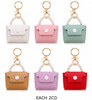 2.4" Mini Handbag Keychain with Pearl Handle .70 each
